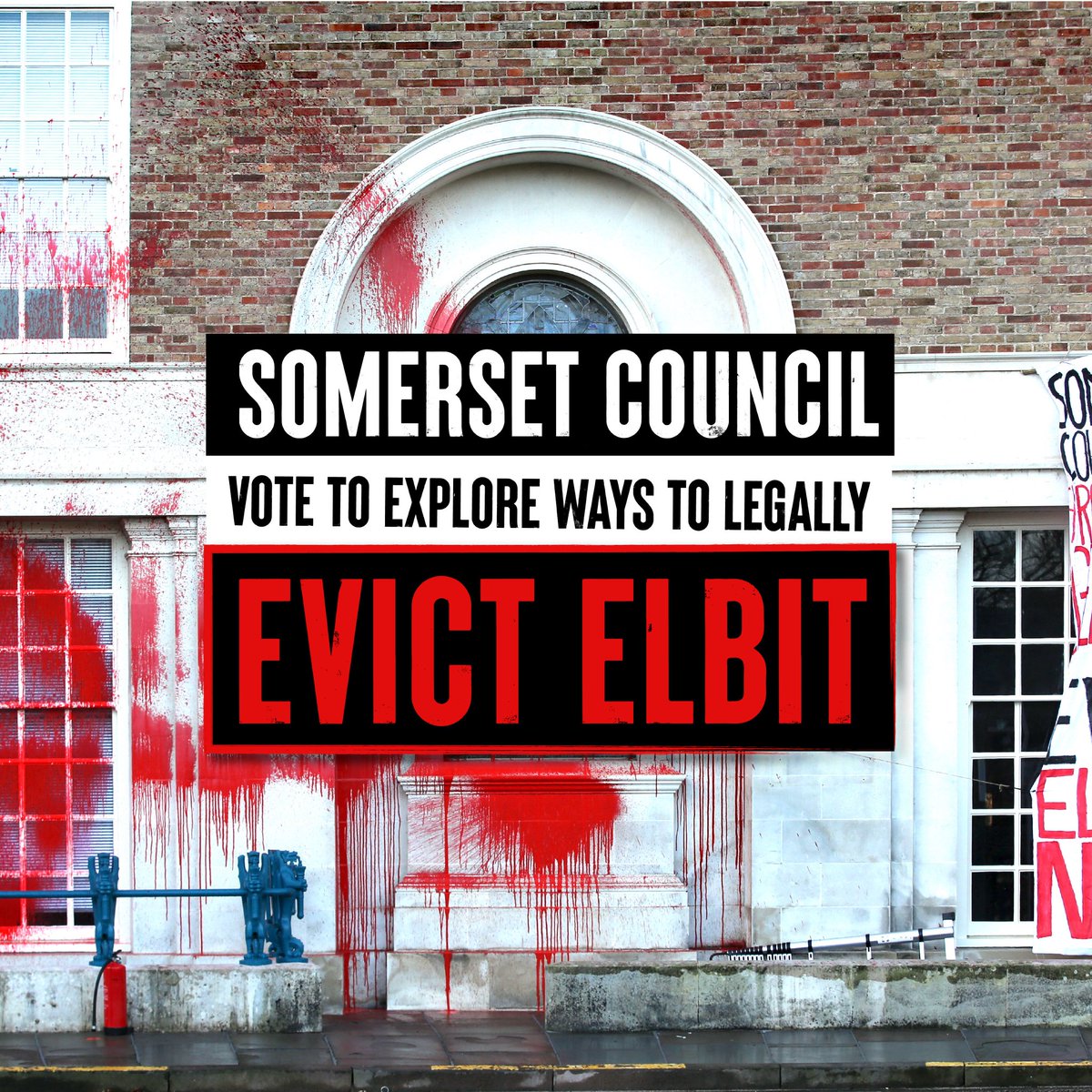 BREAKING: Somerset Council vote to explore ways to legally evict Elbit Systems, Israel's largest weapons firm, from their Bristol property! #EvictElbit