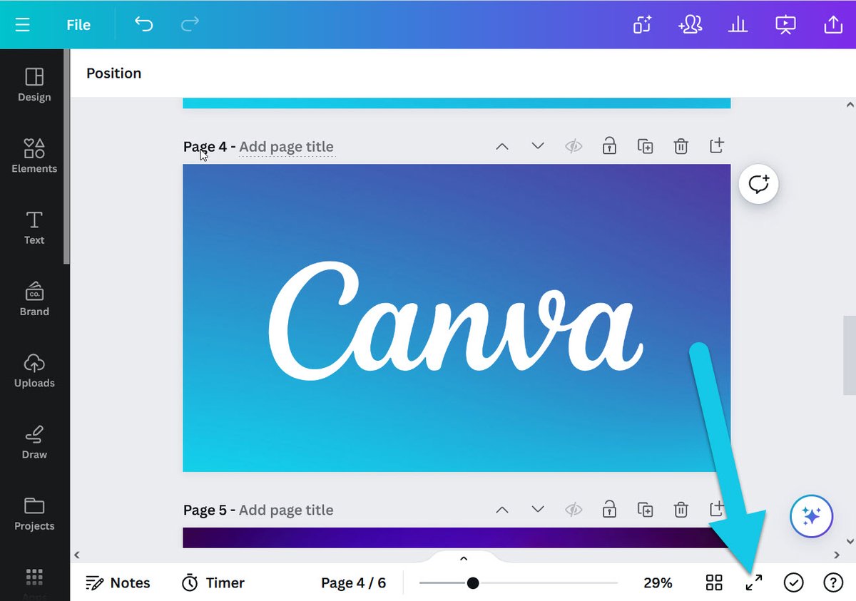 There are multiple ways to present from @CanvaEdu, but this is the fastest (one click).

#edtech #canvalove @Canva #teachertip