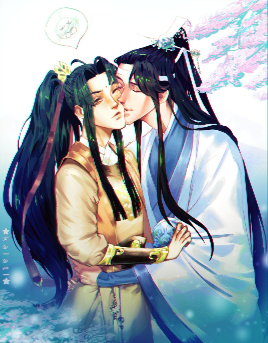 I love this comm from @xKalatl so much I want to paper my walls in it 😭
Thank you, thank you, thank you~! 💙💛🫶
Ah, my boys are so handsome and pretty and adsdhoghj, i can't express with enough words how in love I am!!!

#zhuiling #commission #mdzs #lansizhui #jinling