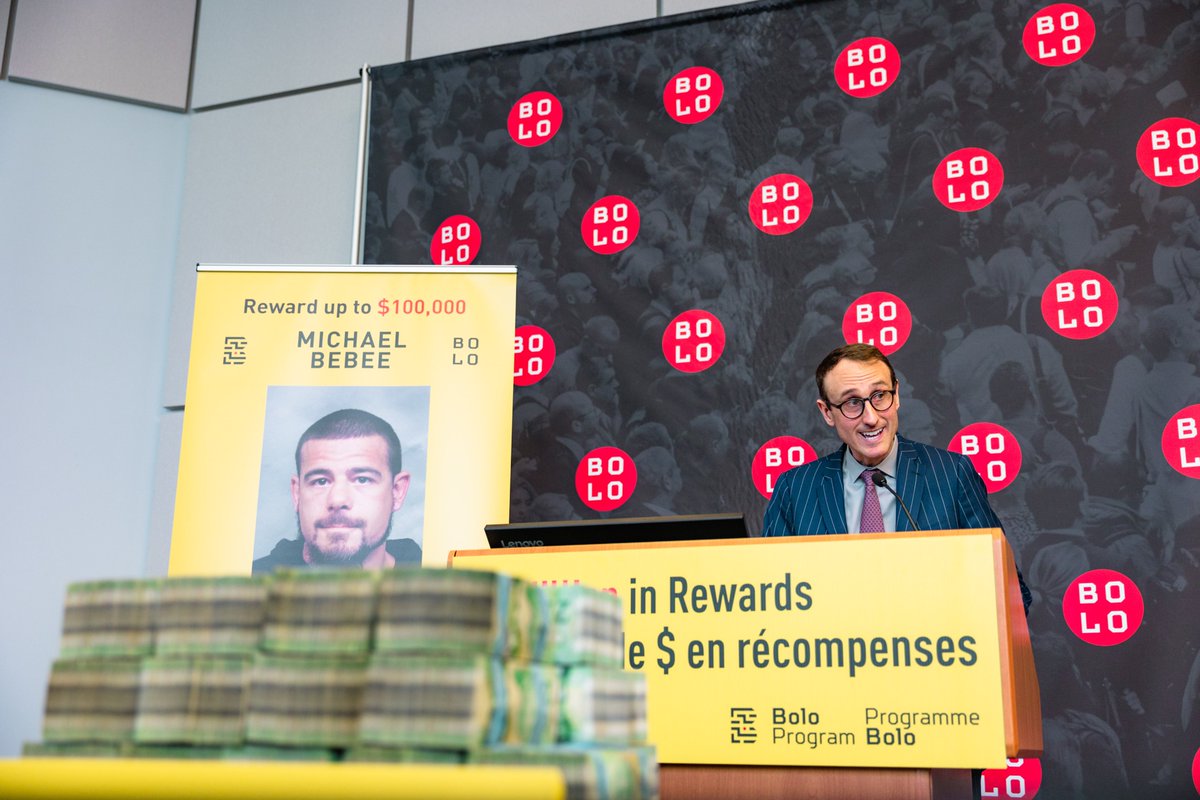 TPS has partnered w/ @1800222TIPS & @BoloProgram to offer up to $1 million in rewards & incentives for citizens who help identify the Top 25 Most Wanted Fugitives. @TPSMyronDemkiw, Max Langlois & Sean Sportun announced the new campaign at TPS headquarters. tps.to/59443