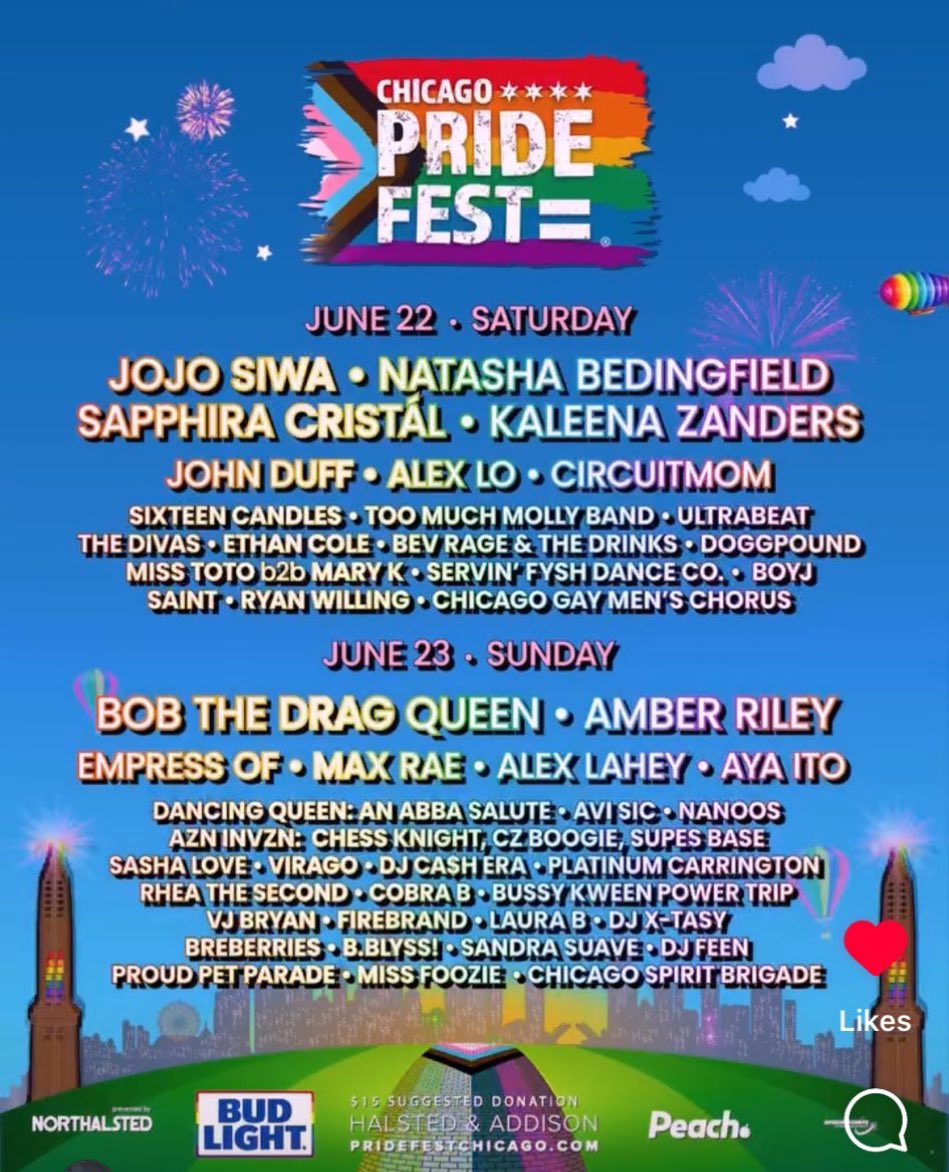 How does the third largest US city consistently have an awful pride lineup??