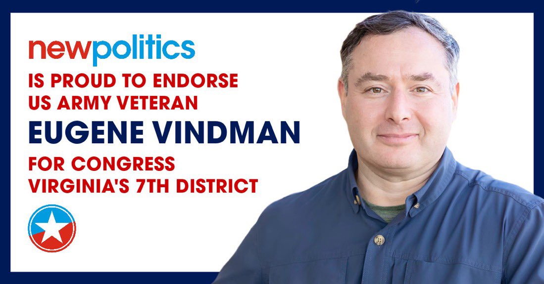 @YVindman Our House of Reps, controlled by the @GOP (which is directly influenced by trump), is due for an overhaul… At the June 18 Democratic primary, choose Eugene Vindman for the November 5 general election. Vote💙like the USA depends on it, because it does. #USDemocracy