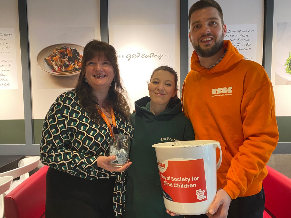 A big thank you to the #GoodEatingCafe for opening on @LondonMarathon Day and running a #raffle for the Royal Society for Blind Children. Our CEO, Julie Davis, has drawn the winning numbers, and the winners will be contacted by the Good Eating Cafe to collect their prizes.