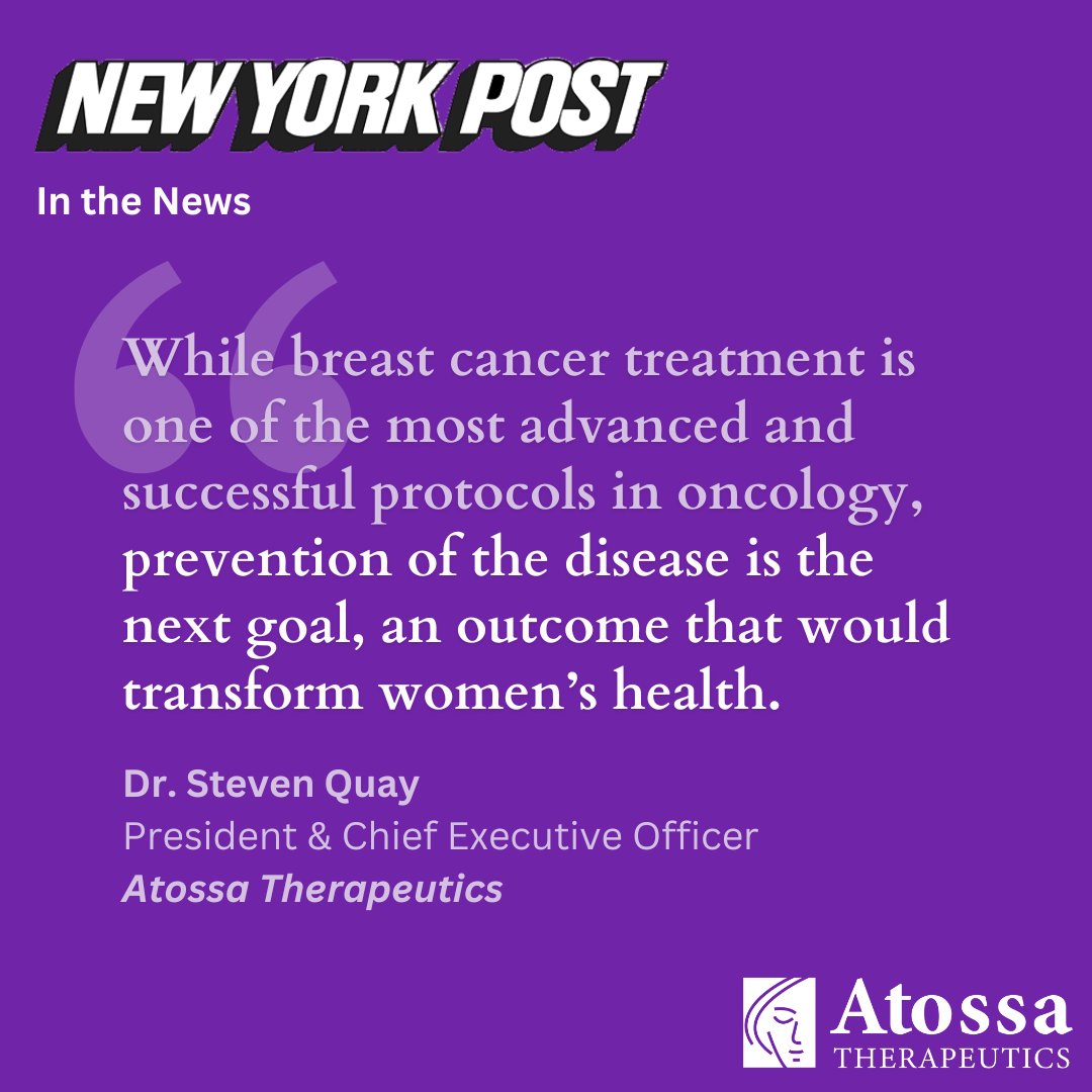 This #CancerControlMonth, we're reminded of the importance of healthy eating during puberty. @quay_dr's insights on the link between diet and breast cancer risk highlight the need for mindful nutrition.

For more: nypost.com/2023/10/19/tee…

$ATOS #BreastCancer #HealthyEating