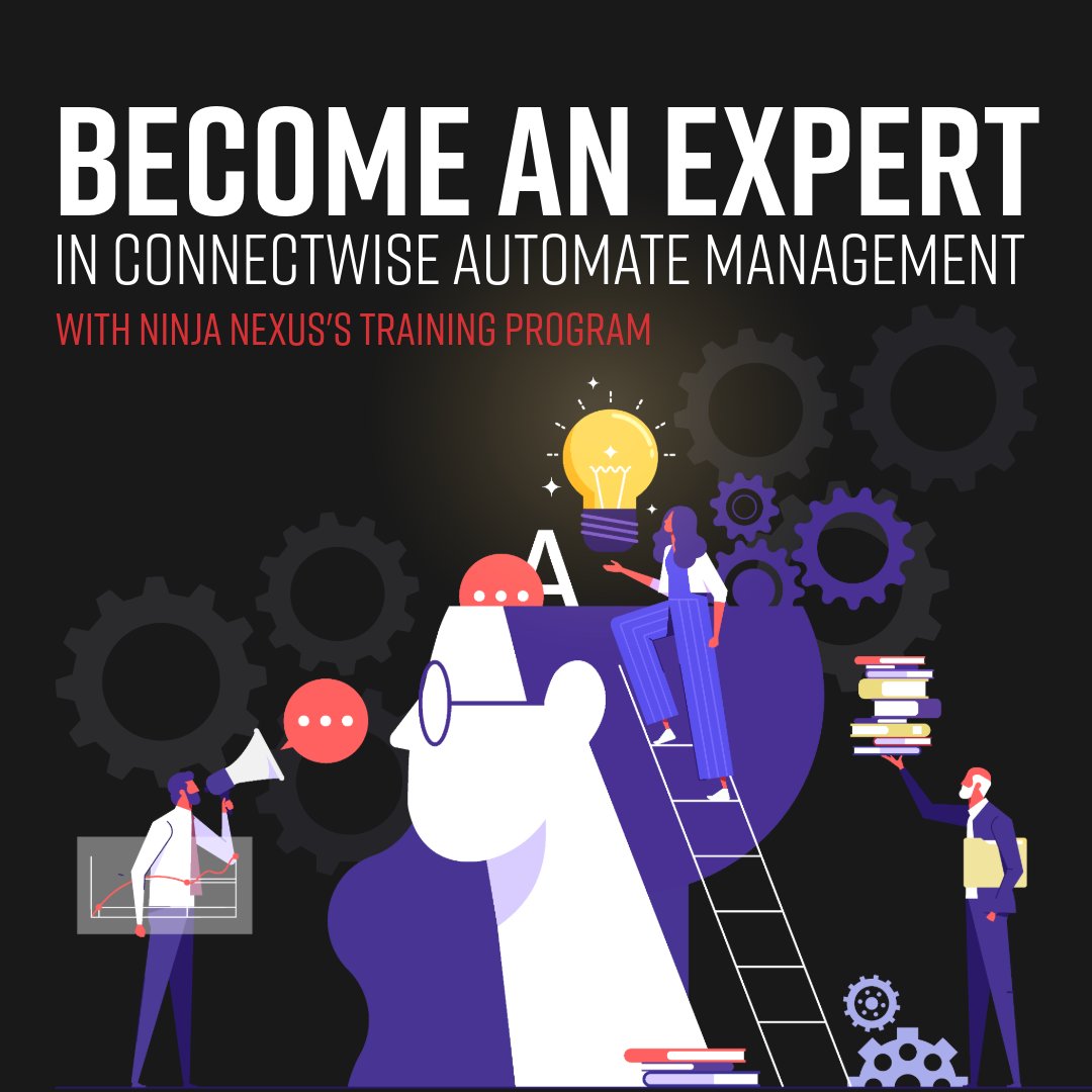 With Ninja Nexus's Connectwise Automate training, you can become an expert in managing your RMM. Our training program is designed to help you learn everything you need to know about Connectwise Automate. bit.ly/3GsEZIX
#NinjaNexus #ConnectwiseAutomate #Training #CWA