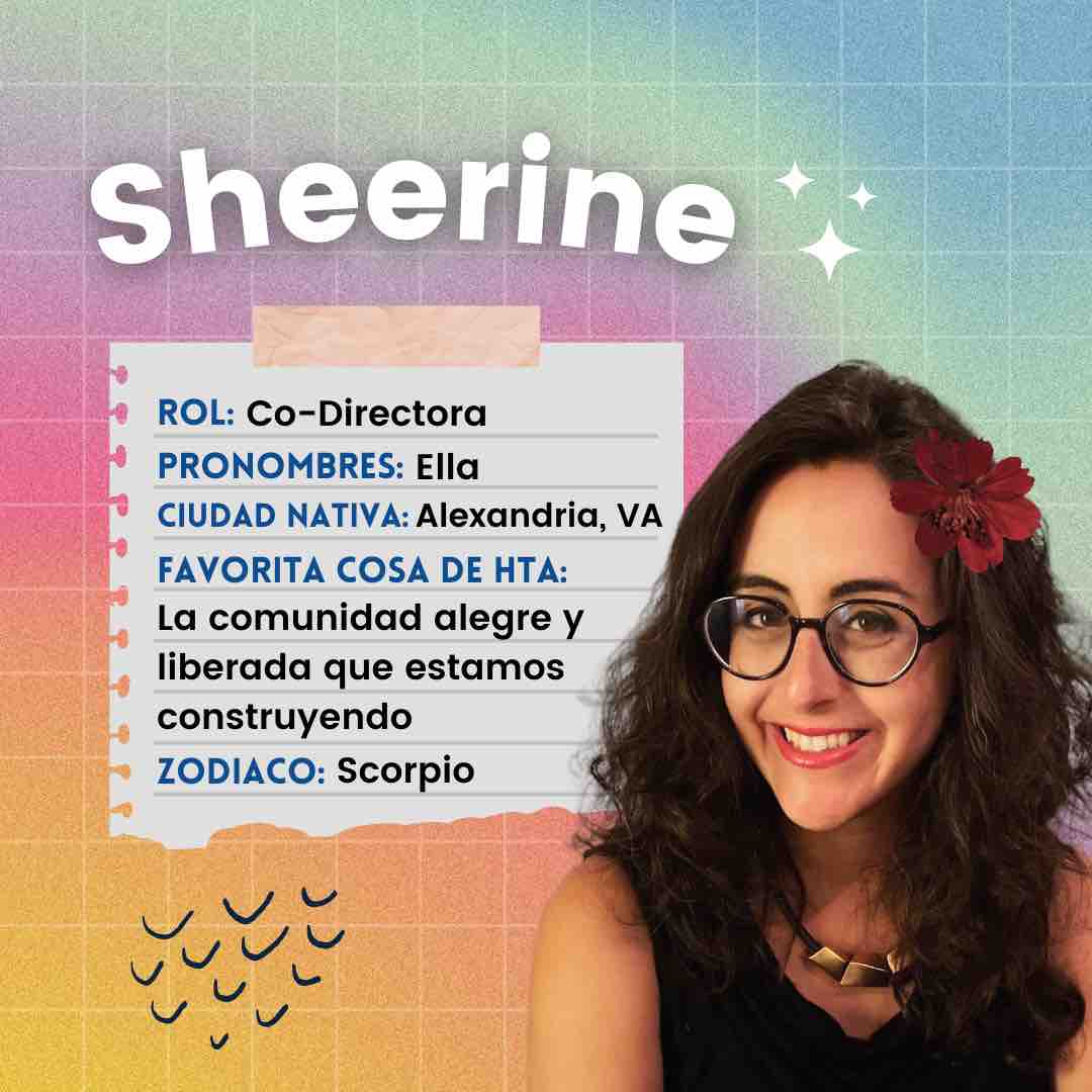 HealingToAction's tweet image. STAFF INTRO ✨ | Meet Sheerine, our Co-Director! Sheerine cultivates our organization’s relationships and projects to ensure success. Swipe to see who inspires Sheerine! #StaffIntro #InspirationalWomen