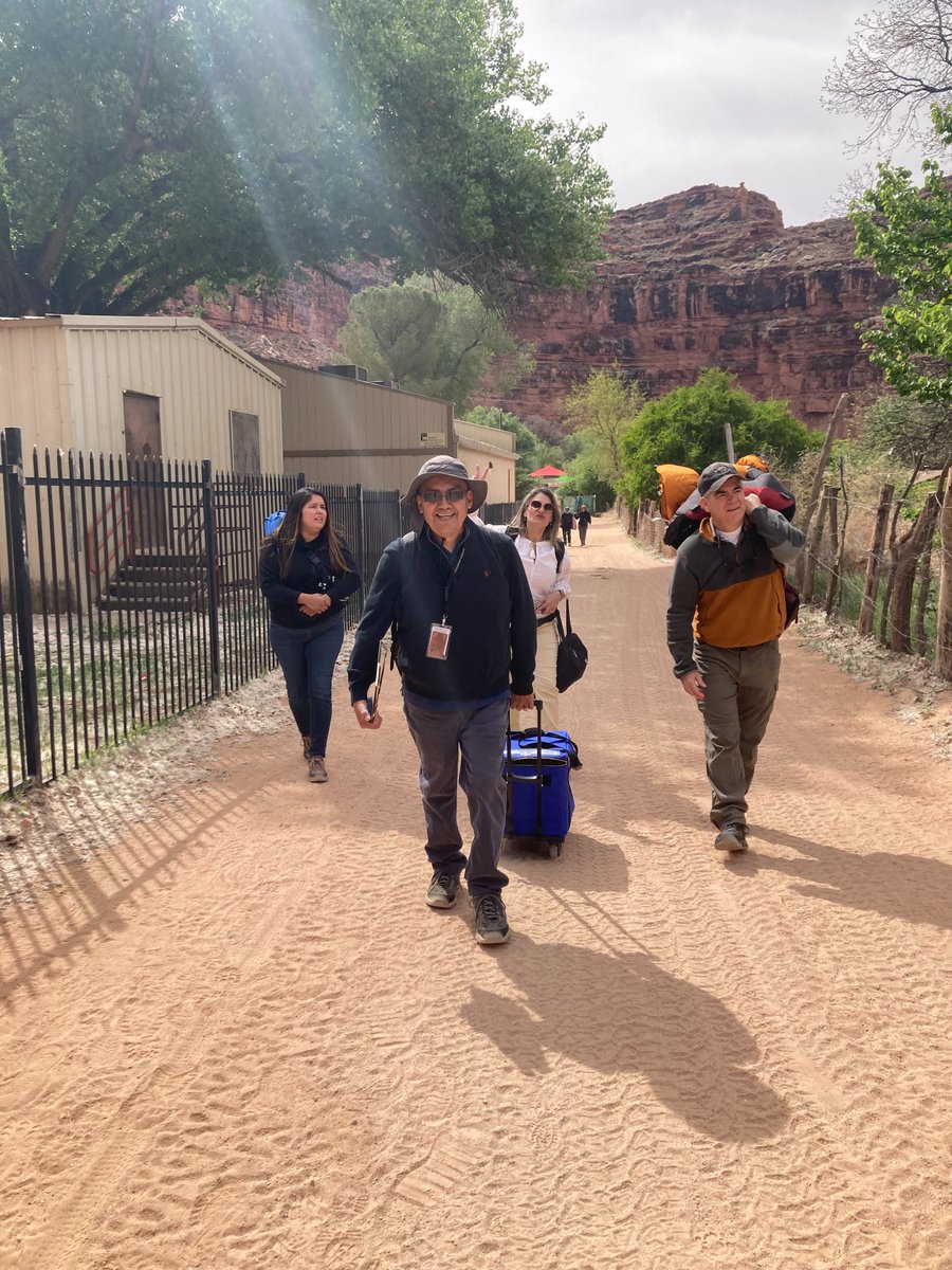 Checking the Supai polling location for accessibility. It's only reachable by helicopter, mule, or 8-mile hike. On election day, poll workers show their dedication to democracy & equal voting by conducting voting in one of the most remote locations. @AZSecretary @grandcanyonNPS