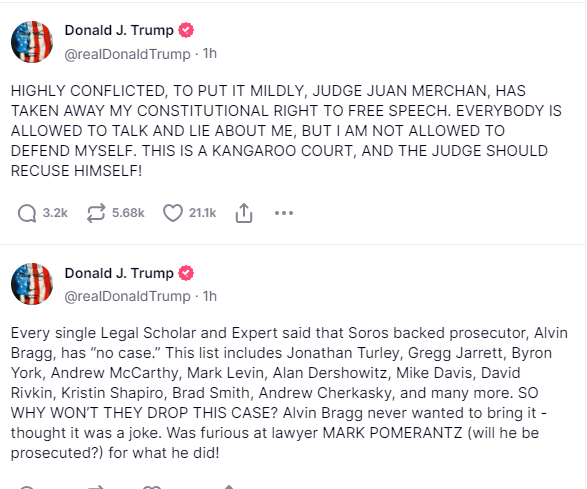 @IamVyv When you see Trump say EVERY LEGAL SCHOLAR, that means he is lying... BIGTIME. SEW Trump's mouth and fingers shut. GAG ORDER MEANS SHUT UP or else JAIL.