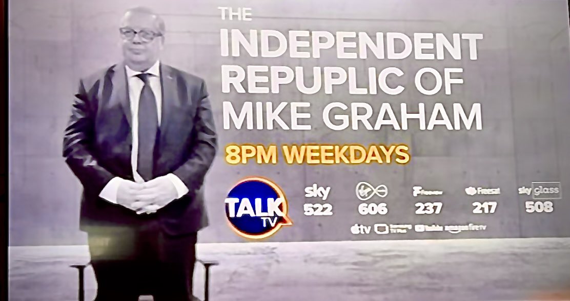 Back tonight with a fantastic cast including @EJWoolf @ryansabey @kinseyschofield @AndrewEborn @CandiceCarrie @willgeddes and Dai Davies… lots to get stuck into on St George’s Day. It’s @TalkTV and @YouTube