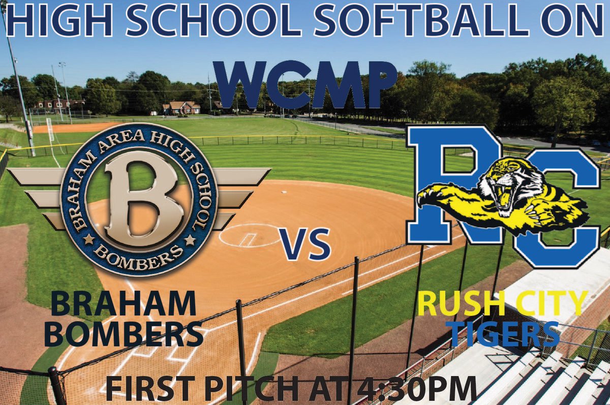 Qmediasports's tweet image. High school softball today on WCMP!

Rush City vs Braham 4:30PM
Listen live on 106.5FM-AM1350
Watch live at wcmpradio.com

@RCTigersAD 
@RushCitySchools 
@ShawnKuhnke 
@Braham_Schools