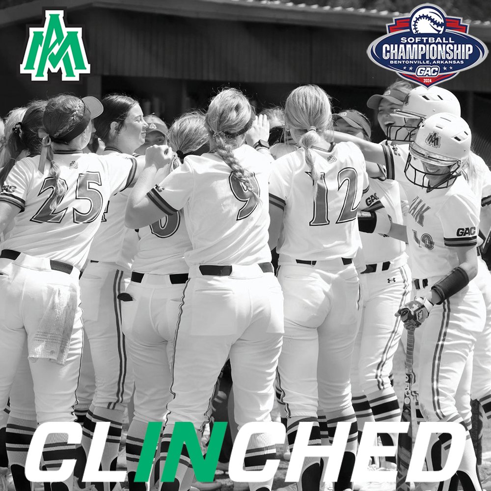 Following Monday's results <a href="/UAMsports/">UAM Athletics</a> <a href="/UAMSoftball/">Blossoms Softball</a>  becomes the seventh team to clinch a spot to #theGAC 🥎 Championships