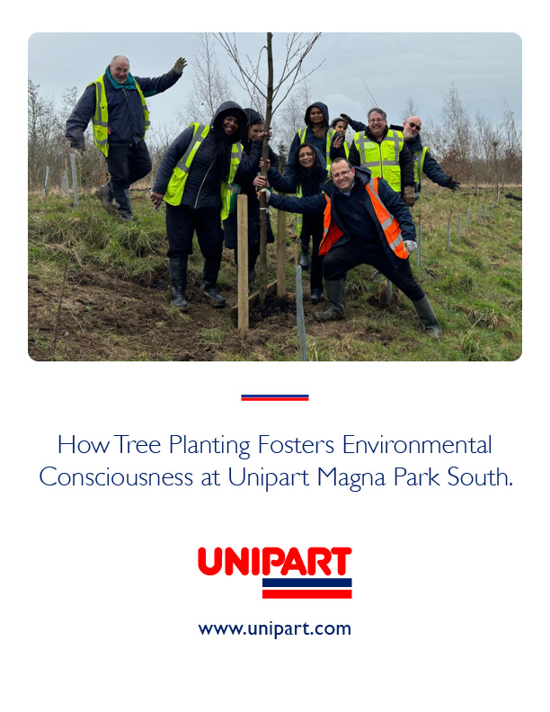 🌿Last month, colleagues from the new Unipart Magna Park South site took part in a tree planting day.

💚Our dedication to environmental stewardship and corporate social responsibility, aligns with our vision for a sustainable future.

🖱️: unipart.com/responsiblebus…

#Sustainability