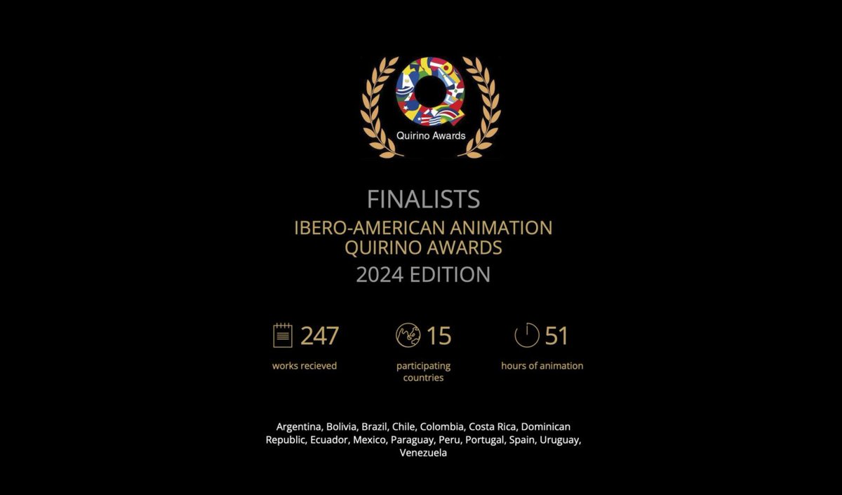 2024 Quirino Awards Program Announced: 200+ industry professionals will gather for the co-production and business forum in San Cristóbal de La Laguna, Tenerife, running May 9 to 11; online talks on YouTube… bit.ly/3WczK9p #QuirinoAwards #IbermediaNext #Animation