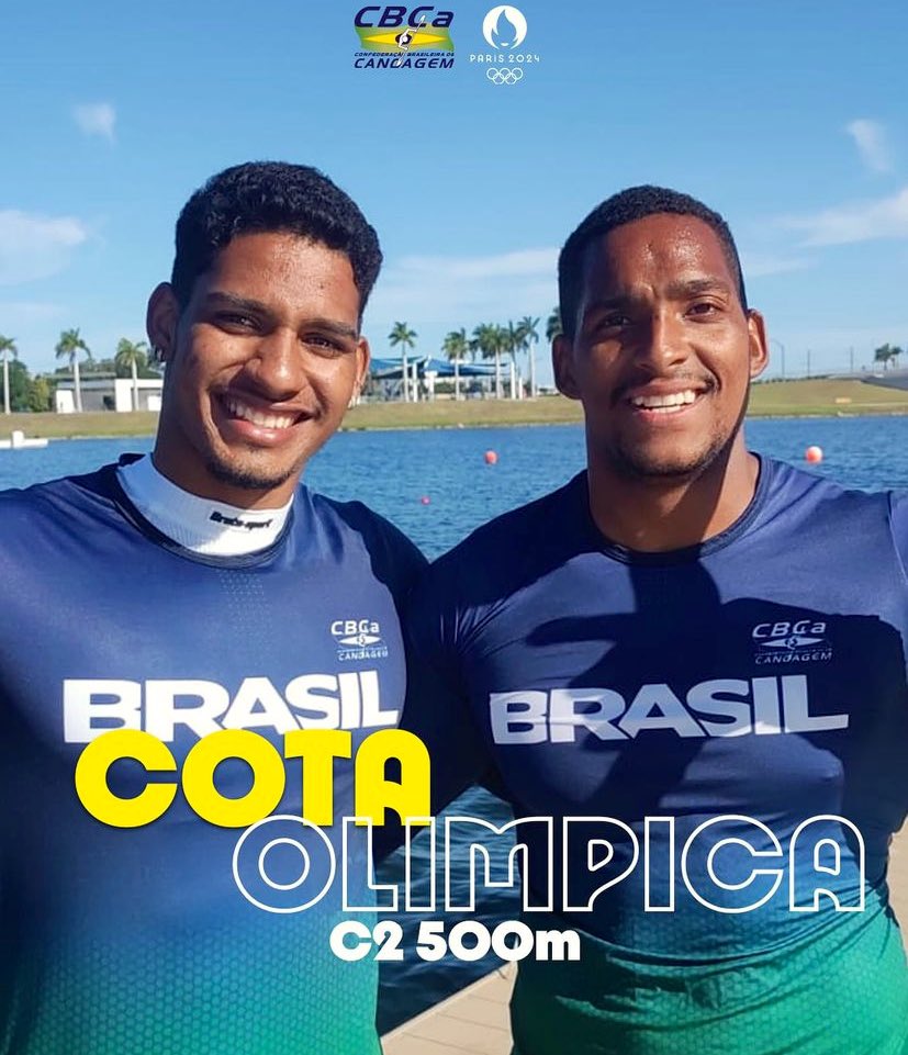 🚨 ALERTA DE VAGA OLÍMPICA @jacky_goldmann e @filipeviinicius Classificaram o Brasil no C2 500m da Canoagem Velocidade para os jogos olímpicos de @Paris2024 🇧🇷🇧🇷🇧🇷 #TimeBrasil