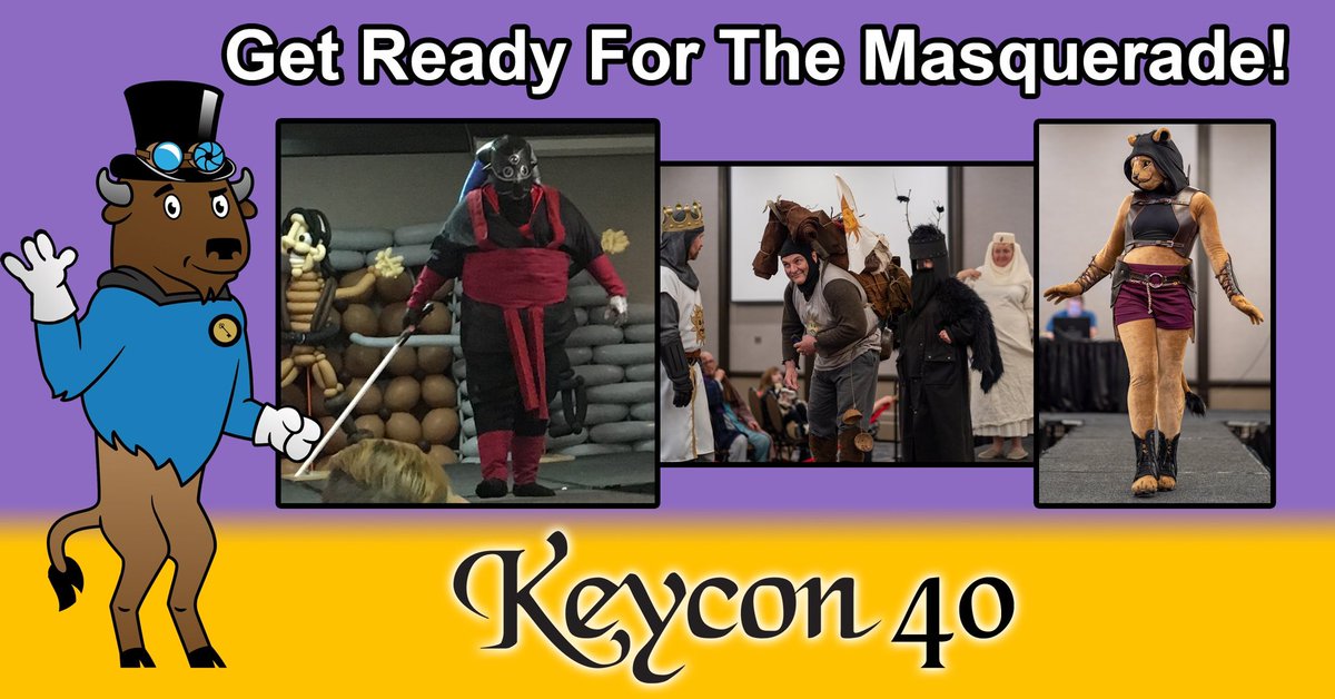 Are you ready for the masquerade?

Is your costume ready? 

Have you registered yet?

#keycon #ChooseYourOwnAdventure

[Links]

Masquerade Info:
keycon.org/2024/register-…

Masquerade Registration:
docs.google.com/forms/d/e/1FAI…