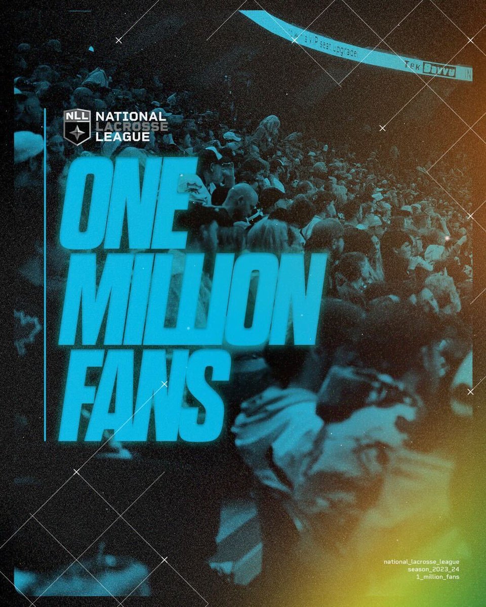 After Season Finale Weekend, we have surpassed 1M fans through the turnstiles marking the second-most attended season in the NLL’s history! Thank you to the best fans in all of sports! Show us your favorite pic/vid from a game this season👇