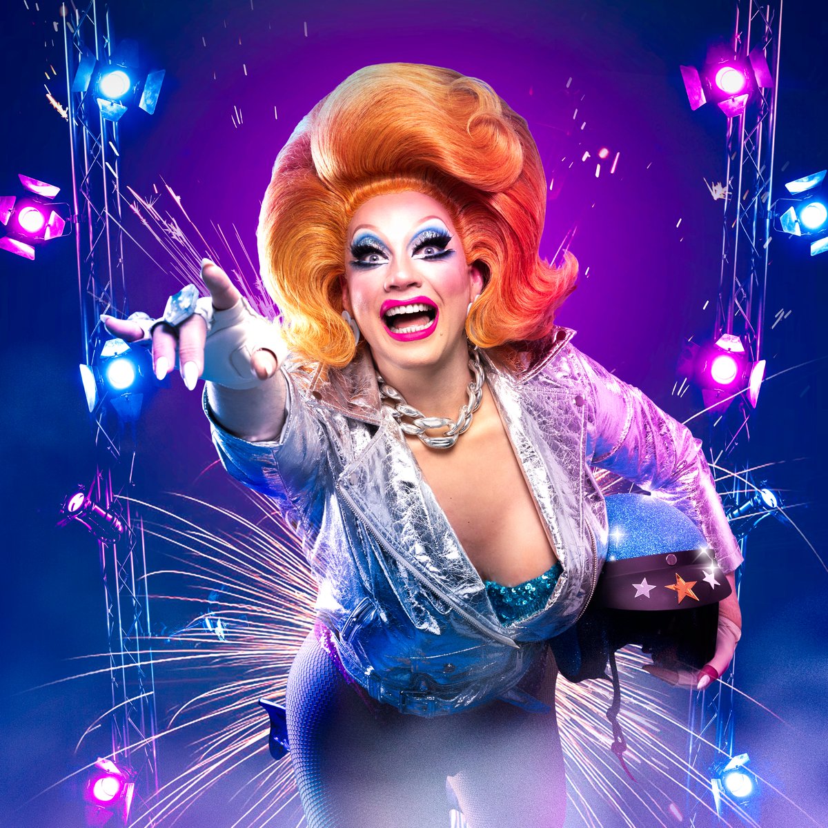 Ginger Johnson Blows Off! Reigning Queen of RuPaul’s Drag Race UK, beloved powerhouse performer @GingerJohnson_ , swaps her crown for a crash helmet as she brings her all-new show Ginger Johnson Blows Off! to Edinburgh Fringe 2024. @HouseOfJohnson #GingerJohnsonBlowsOff