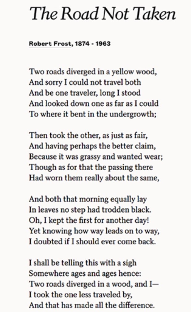 Vrushti___'s tweet photo. Today, I stumbled upon a crossroads unexpectedly, echoing Robert Frost's  "The Road Not Taken".  Choosing the path less traveled, I'm curious to see where it leads.🛤️ https://t.co/NfAowGOGp2