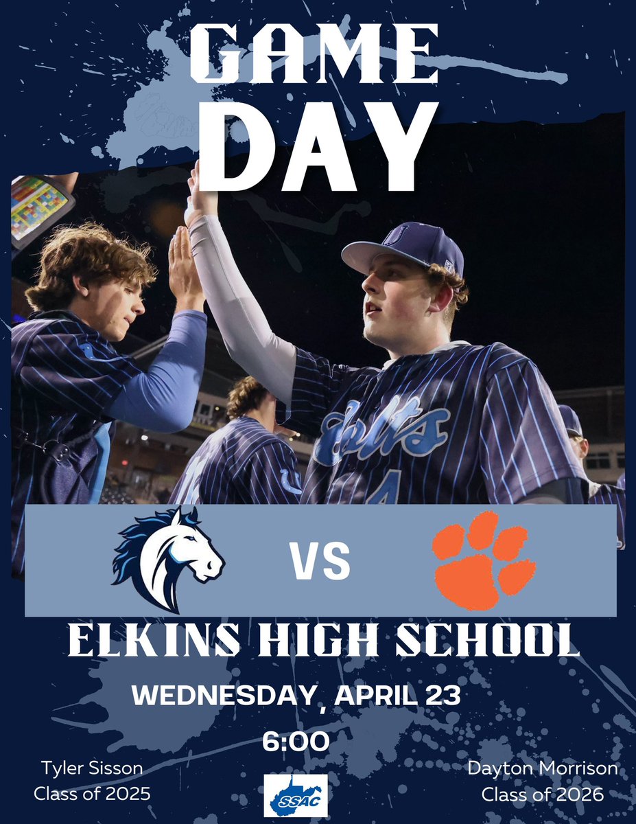 Your COLTS hit the road for a key sectional matchup! #GoColts ⚾️
#WVPrepbase #GameDay 

🆚 Elkins Tigers 
⏰ 6PM
📍 Elkins High School
📺 web.gc.com/teams/AeGygd70…