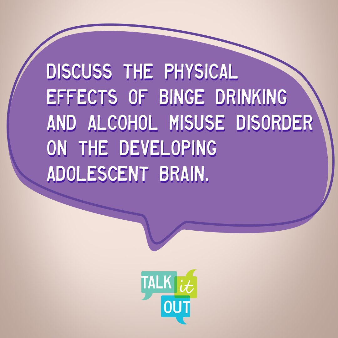 Keep the conversation going! Have age-appropriate conversations with teens and college students.
bit.ly/3QFN95k

#GetTheFacts #TalkItOut #StartTheConversation