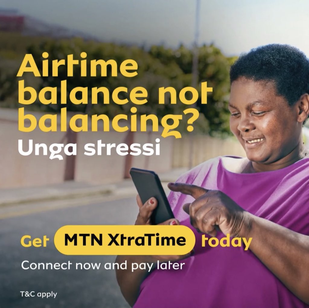 Vuyiswa_ND's tweet photo. Customers enjoy a generous 30day period to pay balances, guaranteeing uninterrupted service. However, failure to repay within this timeframe could impact future advances. Experience peace of mind with @MTNza XtraTime it's effortless and worry-free #MTNXtratime #ConnectNowPayLater https://t.co/3wtrQtomzq