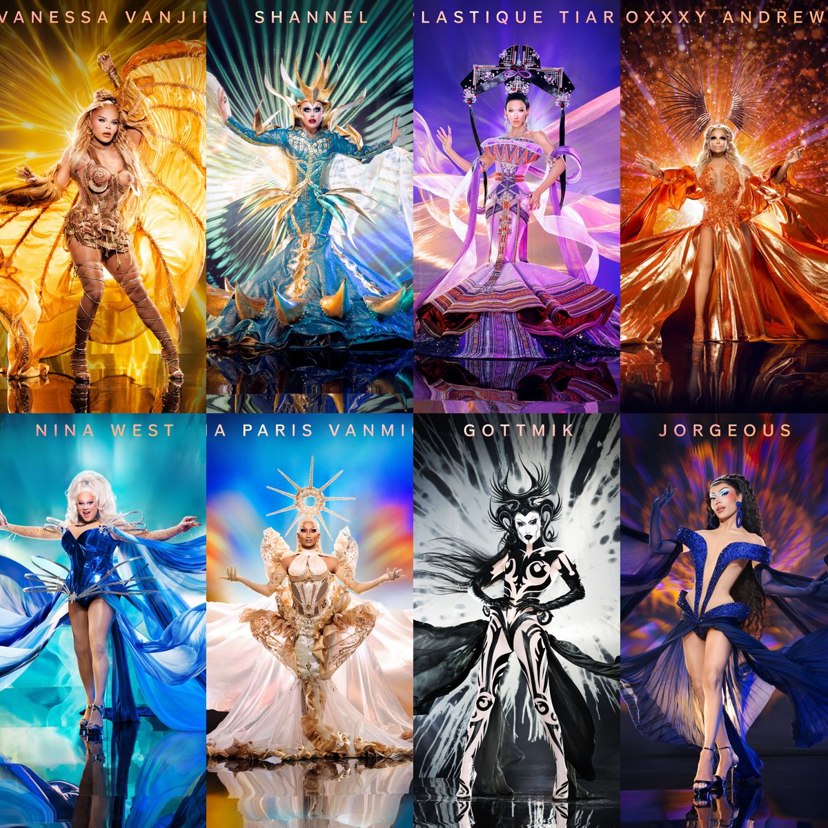 Who do you think got the best promo look out of the 8 queens returning to #AllStars9? Comment below! 🌟