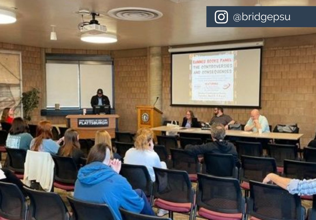 It's World Book Day! This month, BridgeUSA at SUNY Plattsburgh held a panel on banned books! Conversations like these are important, especially in today's political climate. 👏 @SUNYPlattsburgh