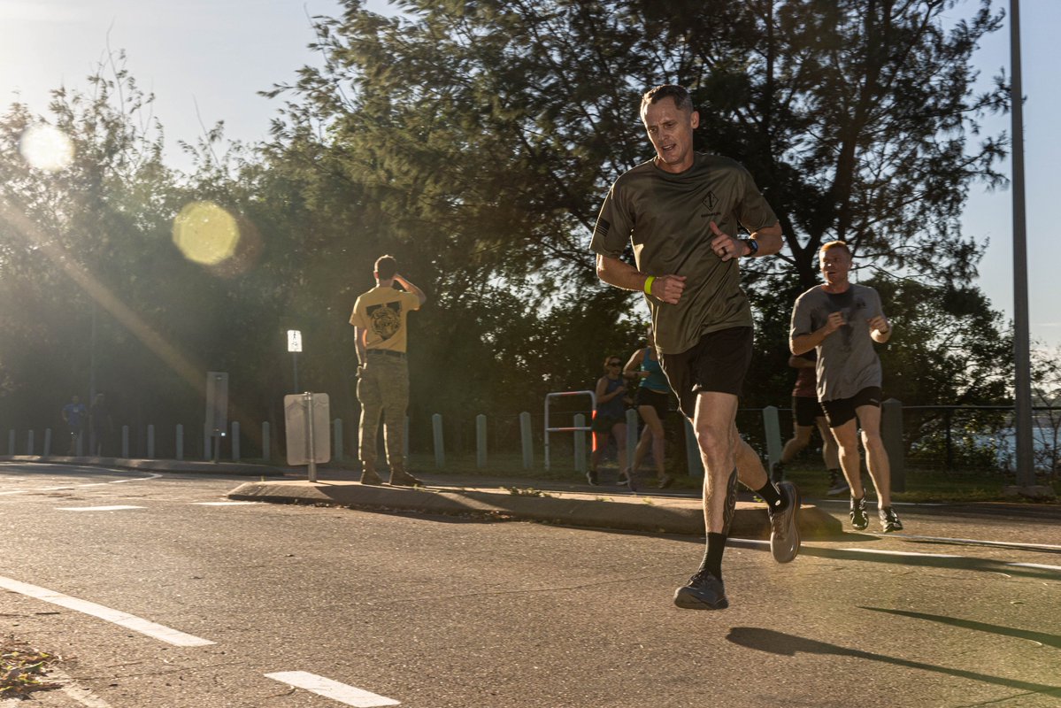 MRF-D 24.3 Marines participate in Run Army Australia 10k event at East Point Reserve, Darwin, NT, Australia, April 21, 2024. Read More 👀 tinyurl.com/46ahy6tj