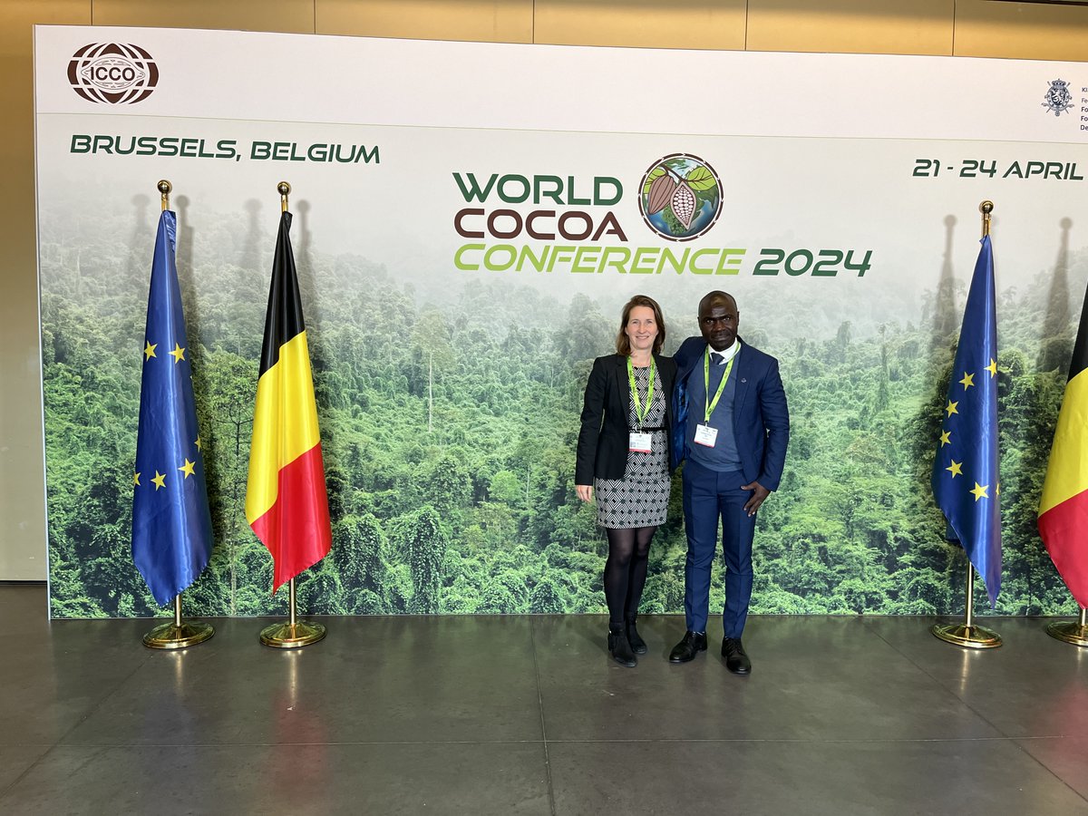 South Pole's Marlies Kimpe and Florent Dji are participating in the @WorldCocoaConf this week, hosted by the @IntlCocoaOrg (ICCO) in Brussels. Learn about their activities: linkedin.com/feed/update/ur… #WorldCocoaConference #CocoaBrussels2024 #Chocolate #SDGs #ClimateAction