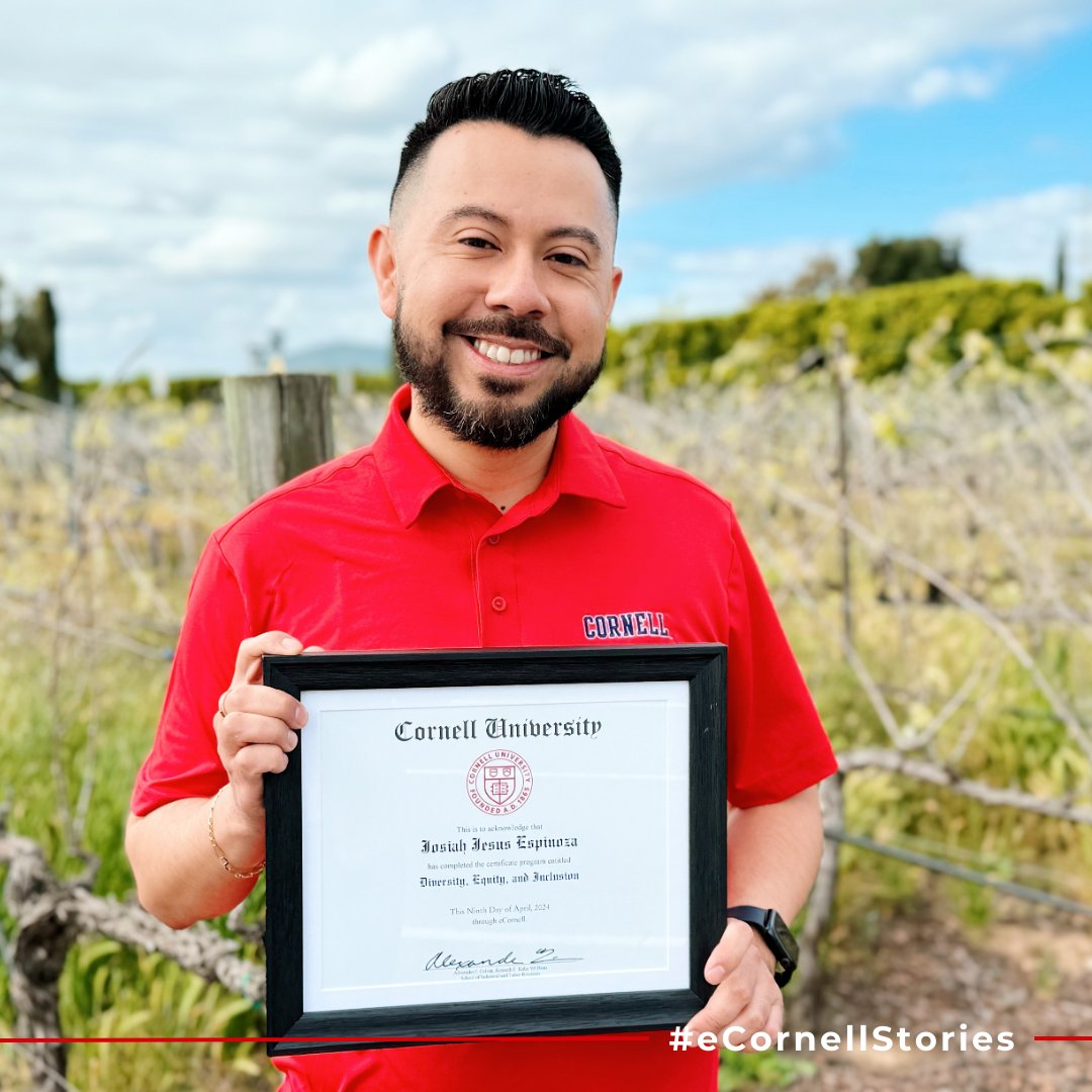 'I have always been passionate to voice the voice of the unheard and provide an opportunity to bring everyone to the table. This was exactly what I needed.' ✨ #eCornellStories Check out Josiah's experience earning a #DEI certificate from eCornell: