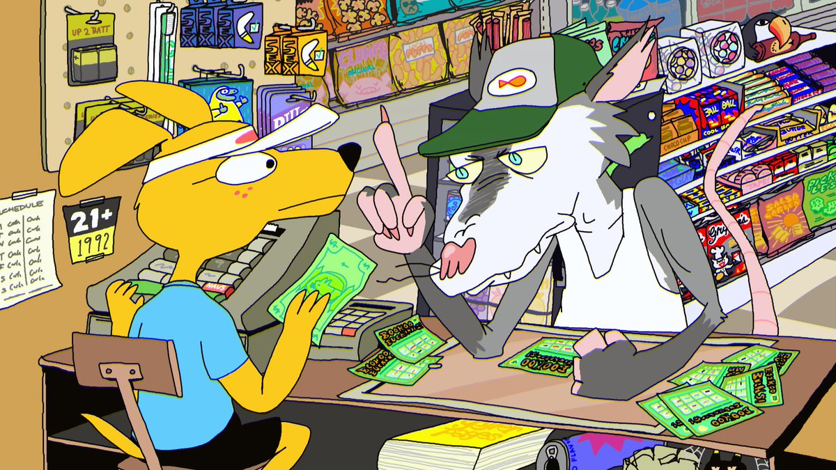 sarahmaes's tweet image. Thank you so much @adultswim SMALLS for bringing us back for Gassy's Gas N' Stuff #2! This was extremely fun to work on and can't wait for yall to see it ⛽️⛽️💘 thanks again @HeartAttackMane @Skatunenetwork &amp;amp; everybody for making this possible! Seeya next weekend 🤠