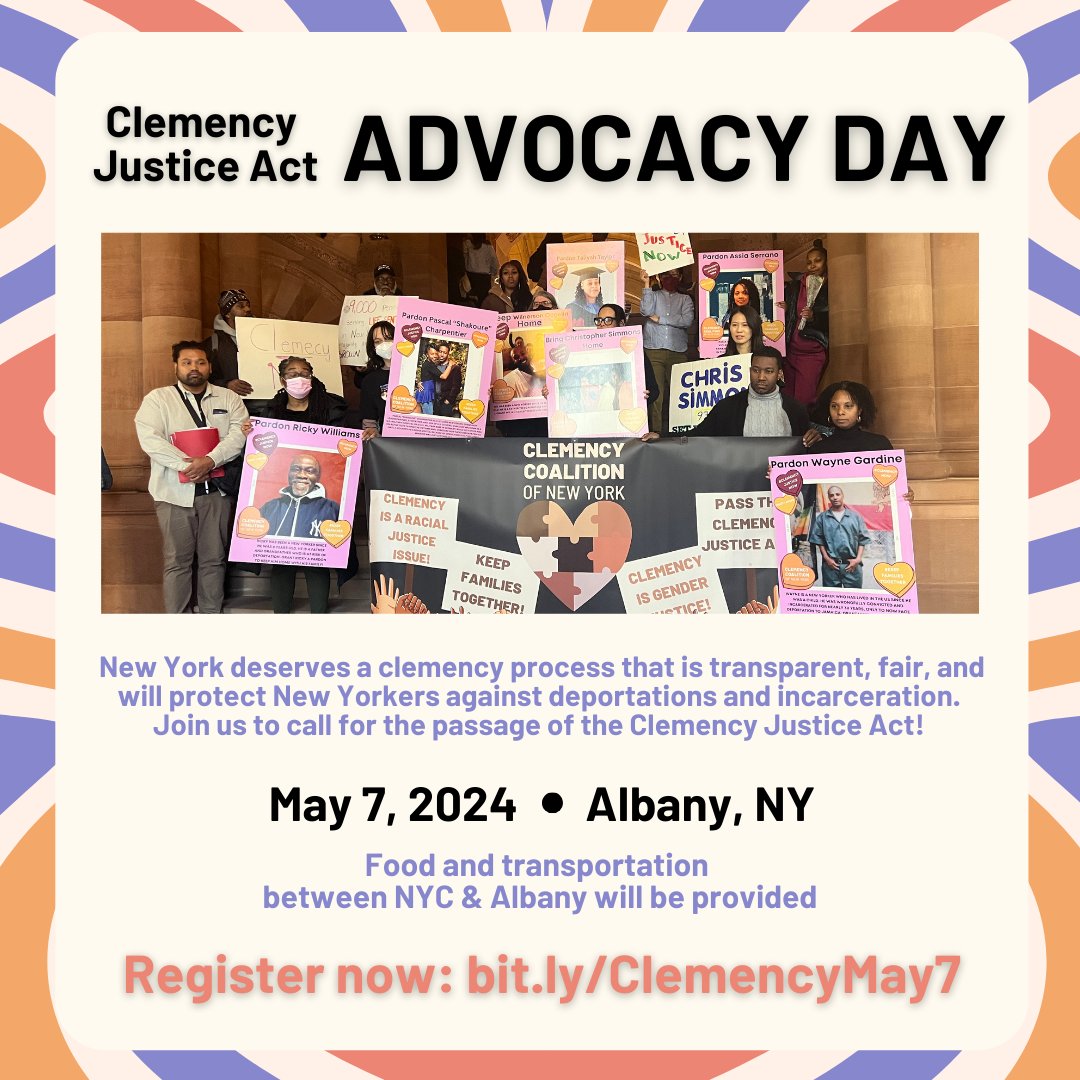 Mekong NYC will be heading to Albany on May 7th to call for the passage of the Clemency Justice Act with the Clemency Coalition of New York. Join us! Register here: bit.ly/ClemencyMay7