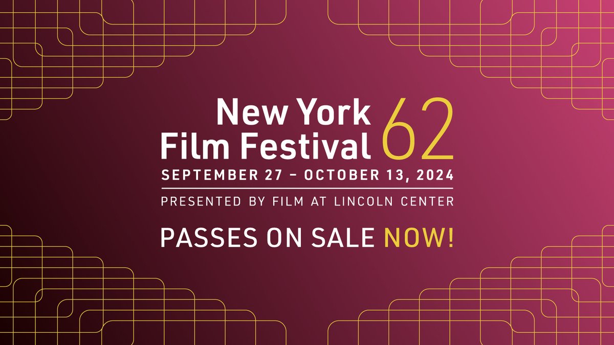 🎟️ #NYFF62 Passes are now on sale!

Passes provide access to one of our earliest pre-sale periods (plus single ticket fees are waived) and if purchased by Friday, May 3, you will save at our most discounted rate!

Secure your 🎟️ today: filmlinc.org/passes
