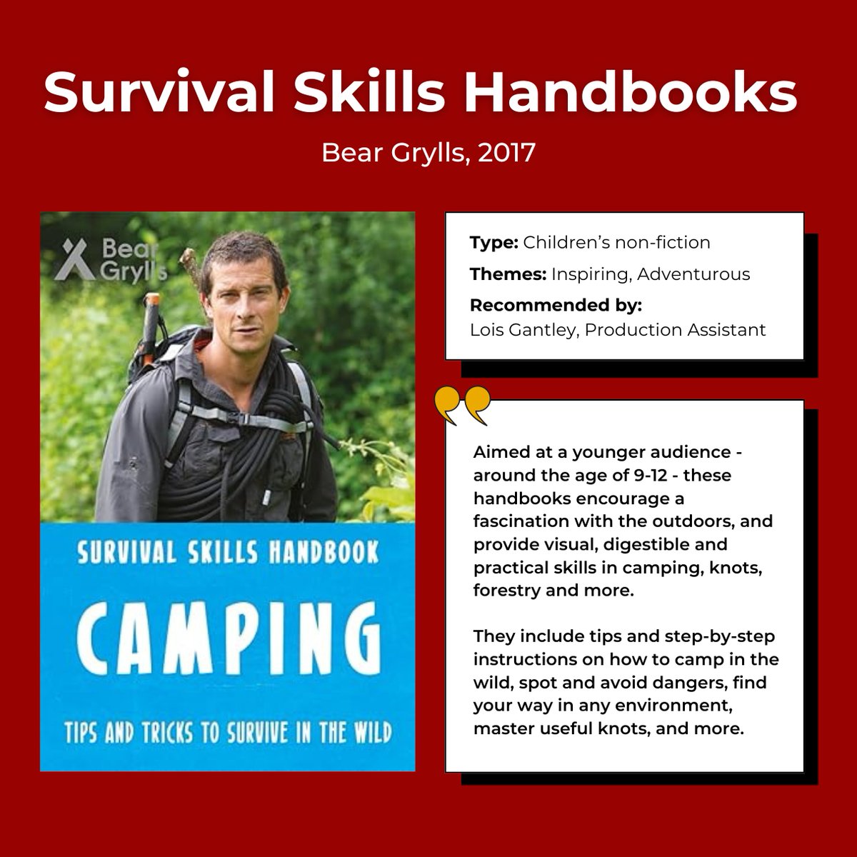 TreeTents's tweet photo. The list goes on!... @cerysmatthews @BearGrylls @1MikeFairclough #HunterGatherCook https://t.co/GL4zoRQ8Ic