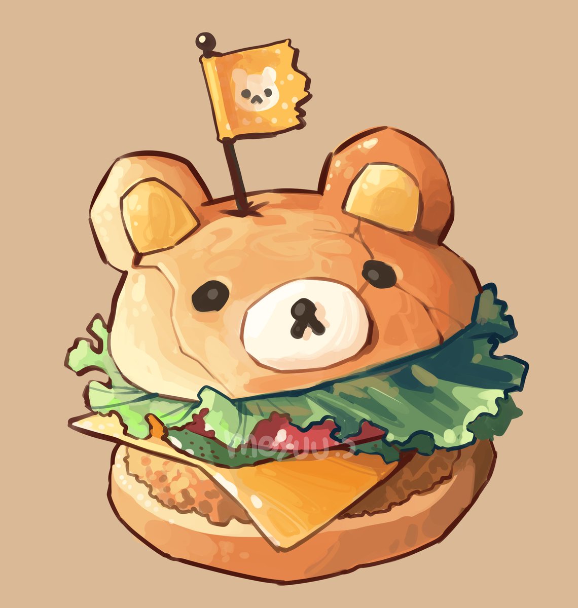 Bear Burger 🍔
#foodart