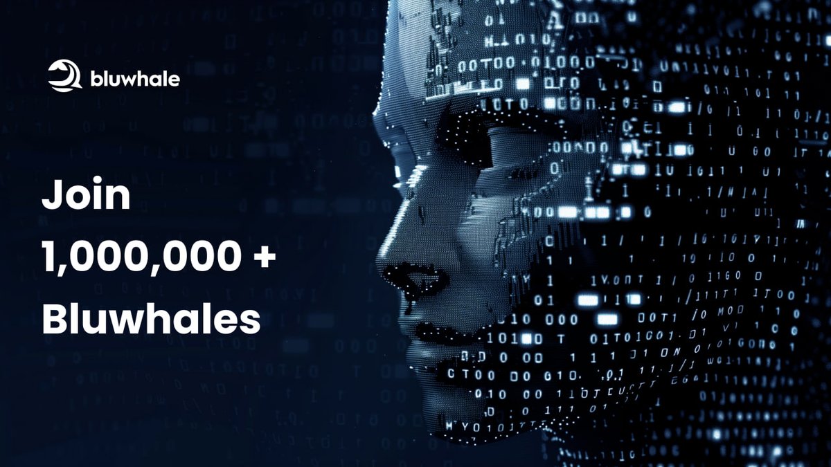 A huge milestone achieved!⚡️ Bluwhale is proud to announce that over 1,000,000 users have claimed their unique profile on our platform — an advanced AI messaging tool to connect with anyone on-chain! Turn your data into your most valuable asset now: bluwhale.com