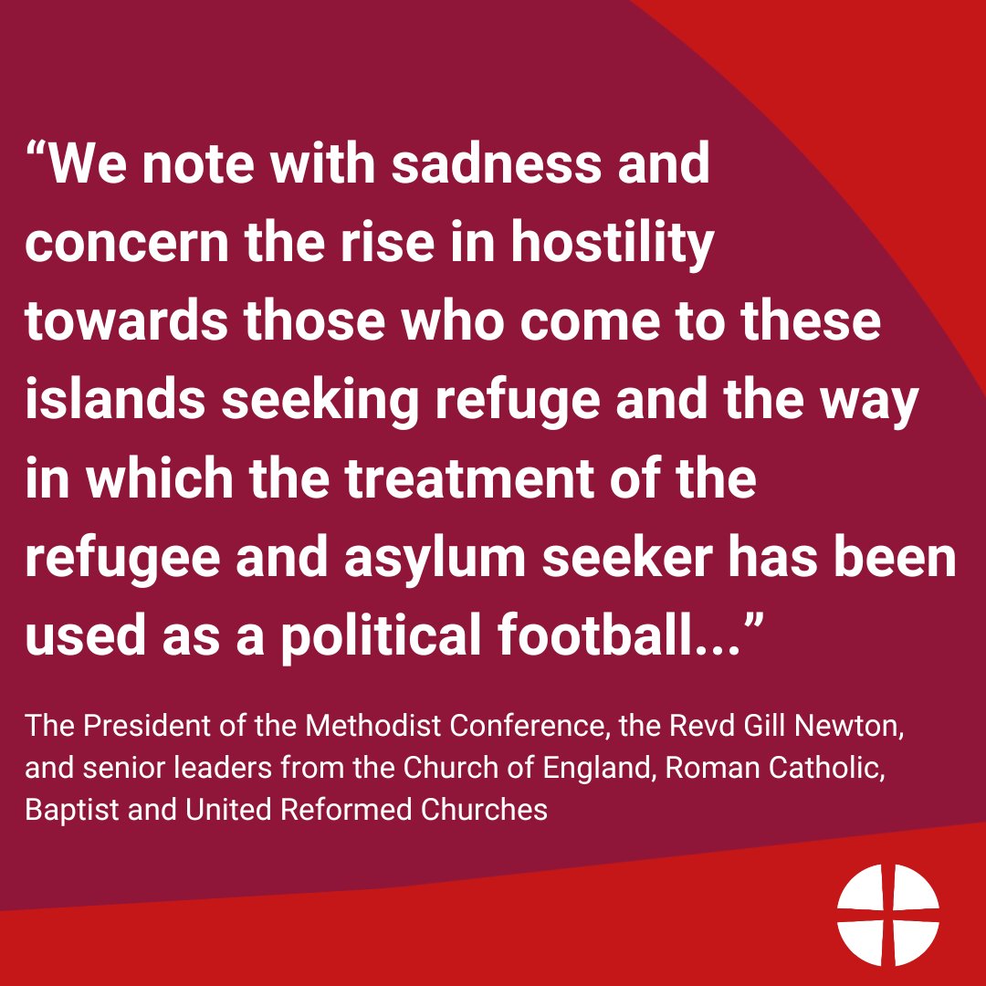 Senior leaders from the Methodist, Church of England, Roman Catholic, Baptist and United Reformed Churches have expressed their gratitude for those who work alongside refugees and asylum seekers, in the face of rising hostility and unjust malignment of this support from some