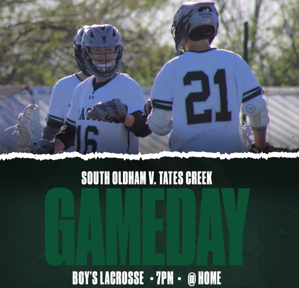 At home tonight vs Tates Creek! JV to follow the varsity game. Come out and support! #southlax #ΣΟΕ #wbd #LND #DMGB #reloadrepeat#rentisdue #greenmachine