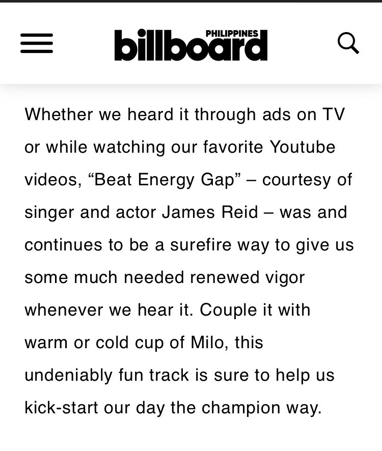 #JamesReid ‘s “Beat Energy Gap” is #iconic