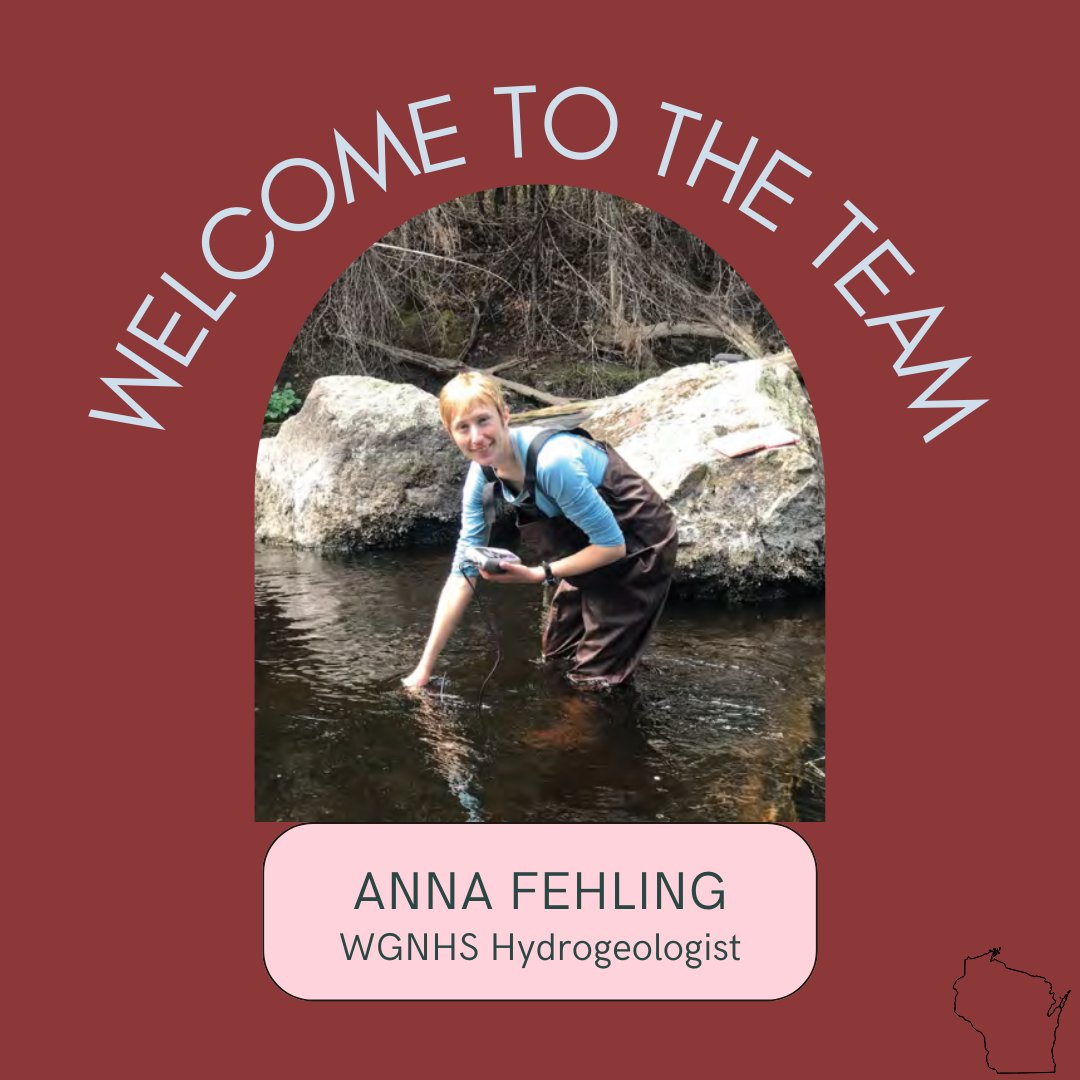 We are excited to share that Anna Fehling has joined the #WGNHS as our new hydrogeologist! She has 16 years of professional experience in hydrogeology, water resources, and geological engineering, including 14 years in Wisconsin. Welcome Anna!

#WomeninSTEM #Hydrogeologist