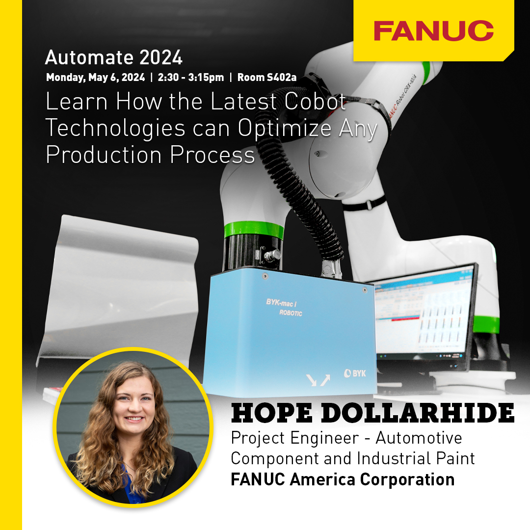 Hear #FANUC Experts throughout #Automate2024 at a variety of conferences, panel discussions and advanced courses!👥 👀Wanna sneak peek of our #robotic & factory #automation solutions at @AutomateShow? bit.ly/3Q6SSlk