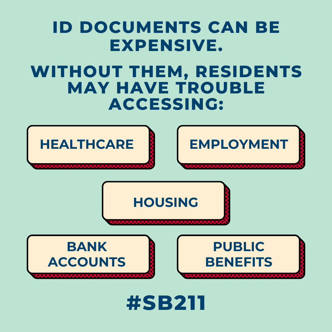 Without ID documents, CO residents can't open bank accounts, cash a check, pick up certain prescriptions, board a plane, or access health care, housing, employment, or public benefits. #SB211 would make it easier for people to access these documents. #NecessaryDocumentProgram