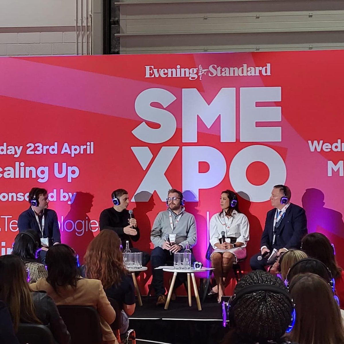 Never thought I’d be invited onto the panel at an SME XPO to talk about my business! Thanks for having us on @EveningStandard