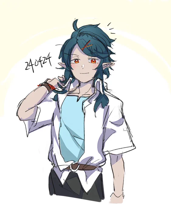 らくがき ヘアアレンジの弟子