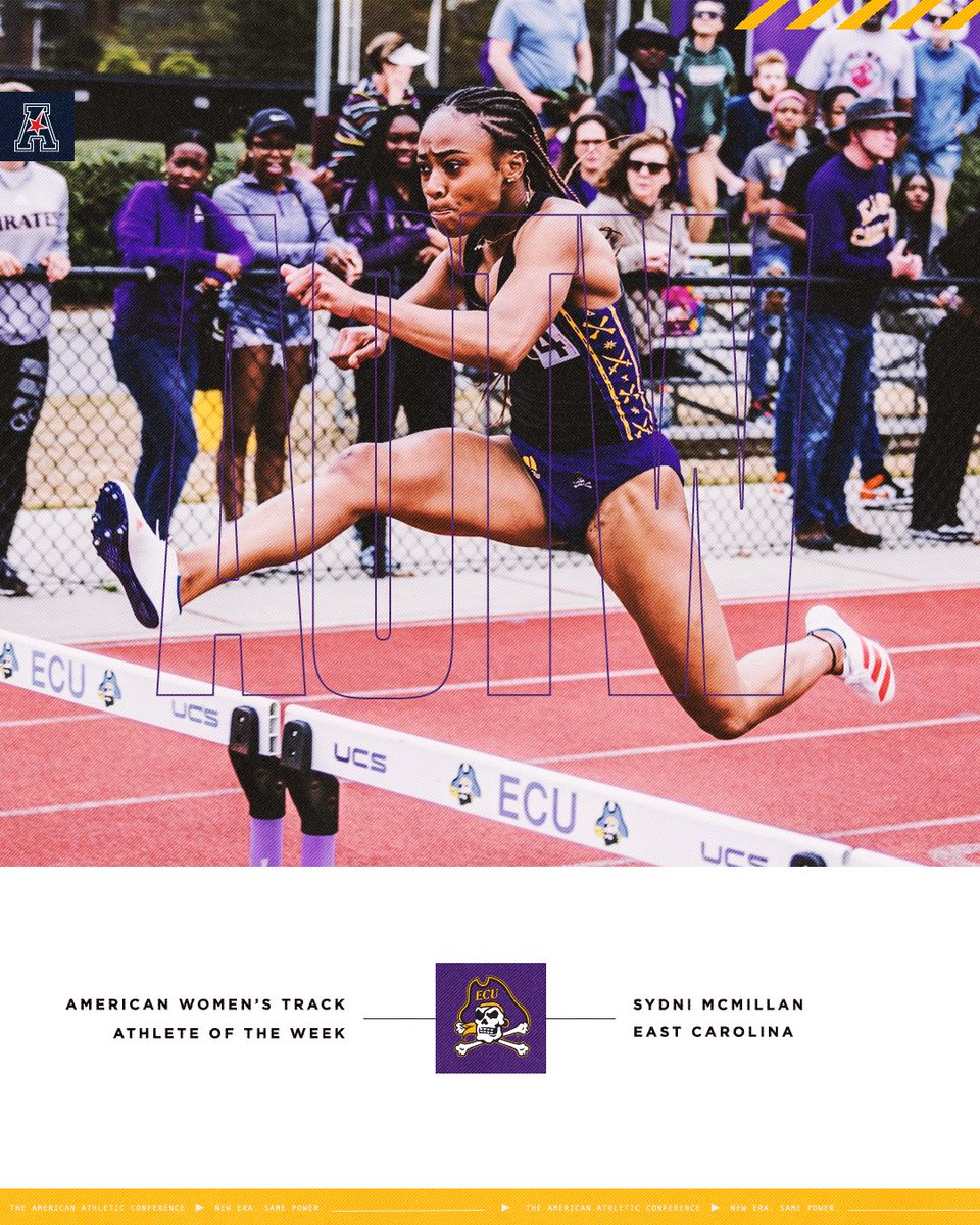 𝗪𝗼𝗺𝗲𝗻'𝘀 𝗧𝗿𝗮𝗰𝗸 𝗔𝘁𝗵𝗹𝗲𝘁𝗲 𝗼𝗳 𝘁𝗵𝗲 𝗪𝗲𝗲𝗸 🏃‍♀️ Sydni McMillan x @ECUTFXC #AmericanTF