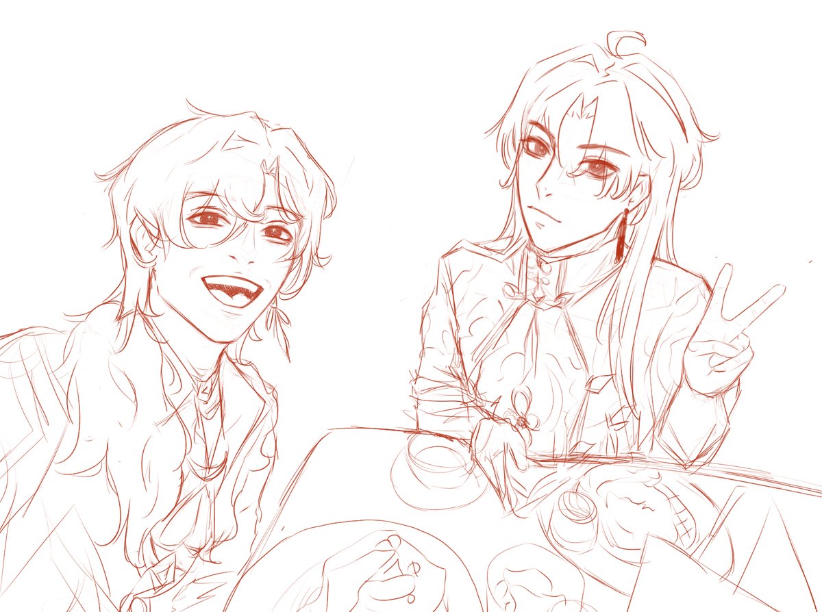 heiziao's tweet photo. Not me liking the sketch better but oh well lol https://t.co/iCCXwxhLqF