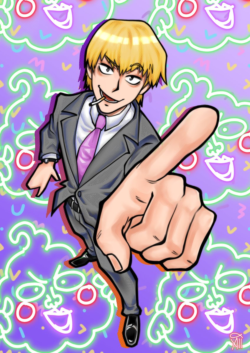 Took reigen as an opportunity to try out some different things :33
#reigenarataka #mobpsycho100