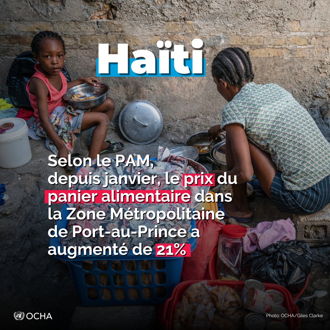 En #Haïti, la violence des gangs touche plusieurs régions, aggrave les pénuries et restreint l'accès aux biens essentiels. Les efforts humanitaires continuent, notamment la détection précoce du choléra et des maladies a potentiel épidémique. Mise à jour : bit.ly/3Jy3eHq
