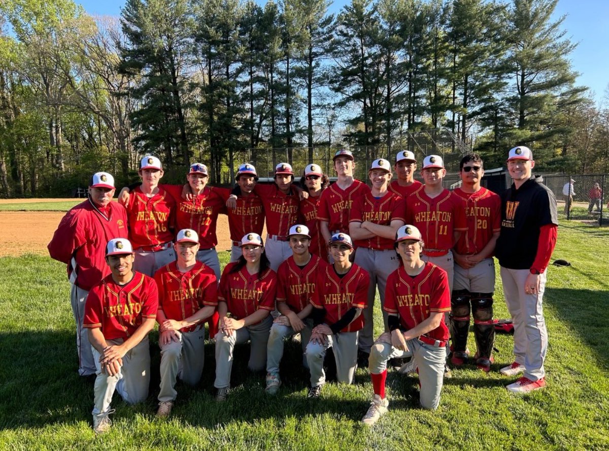 The Wheaton Knights varsity baseball team has won the division for the first time since 1985. Congrats to Wheaton! Courtesy @ Wheaton_baseball on instagram
