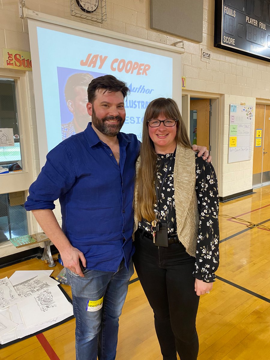 Thank you @jaycooperart for visiting @BraggSchoolCSD to talk about being both author and illustrator, and taking us through an interactive drawing activity! 🖌️📖 #WeAreChesterNJ